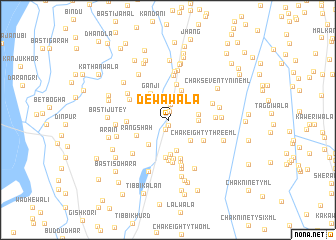 map of Dewāwāla