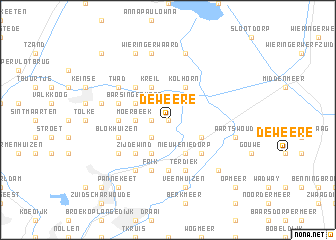 map of De Weere