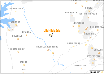 map of Deweese