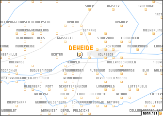 map of De Weide