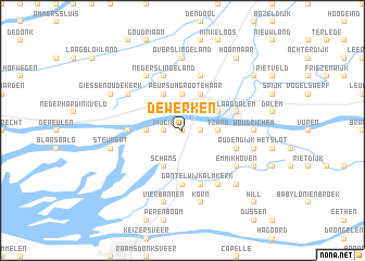map of De Werken