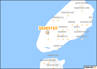 map of De Westen