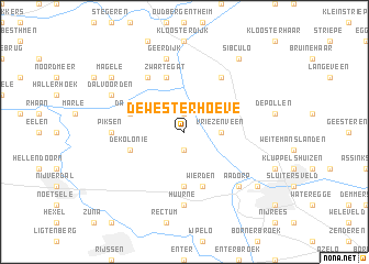 map of De Westerhoeve