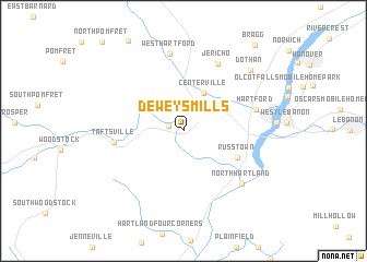 map of Deweys Mills