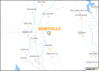 map of Deweyville