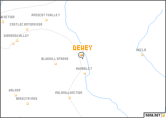 map of Dewey