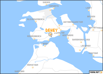 map of Dewey