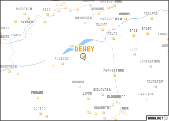 map of Dewey