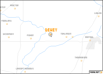 map of Dewey