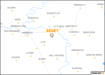 map of Dewey