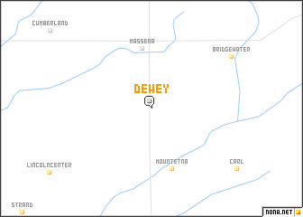 map of Dewey