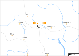 map of Dewiliko