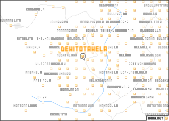 map of Dewitotawela