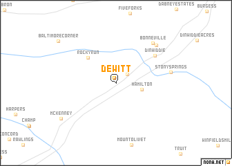 map of DeWitt