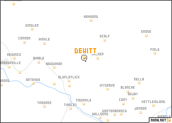 map of Dewitt