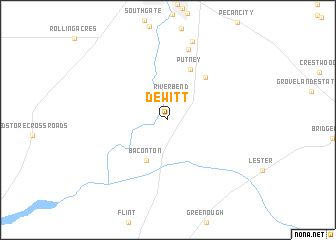 map of DeWitt