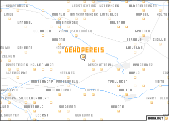 map of De Wopereis