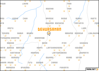 map of Dewu Asaman