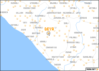 map of Deya