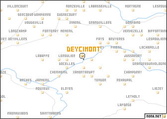 map of Deycimont