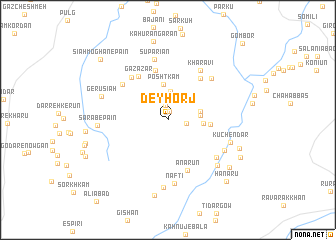 map of Dey Horj