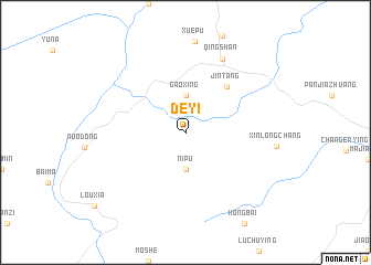 map of Deyi