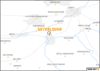 map of Deykalovka