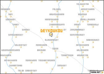 map of Dey Koukou