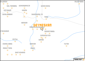 map of Deymeskān