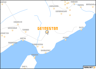 map of Deyrestān