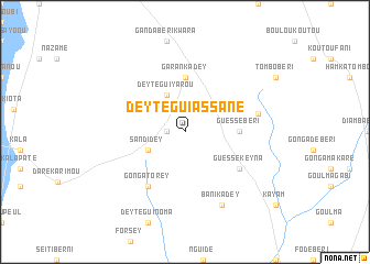 map of Dey Tégui Assane