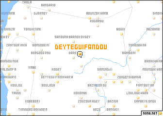map of Dey Tégui Fandou