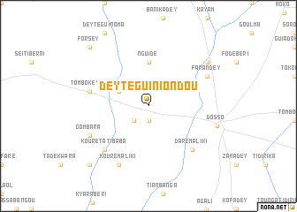 map of Dey Tégui Niondou