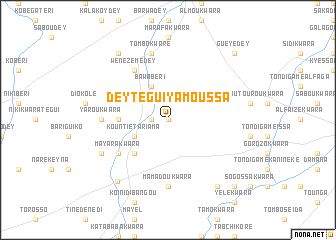 map of Dey Tégui Yamoussa