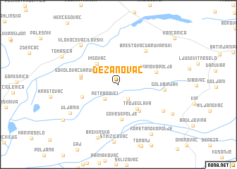 map of Dežanovac