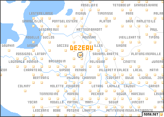 map of Dezeau
