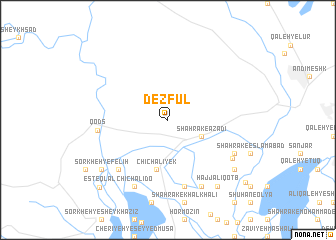 map of Dezfūl