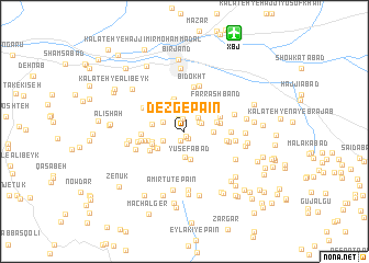 map of Dezg-e Pā\