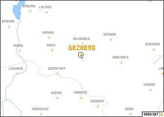 map of Dezheng