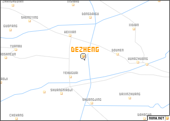 map of Dezheng