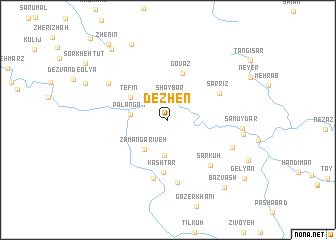 map of Dezhen