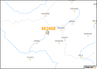 map of Dezhuo