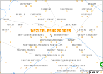 map of Dezize-lès-Maranges