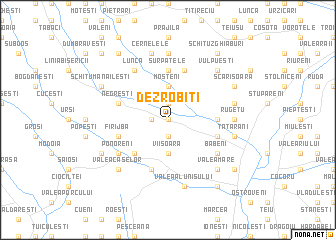 map of Dezrobiţi