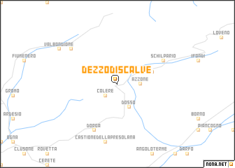 map of Dezzo di Scalve