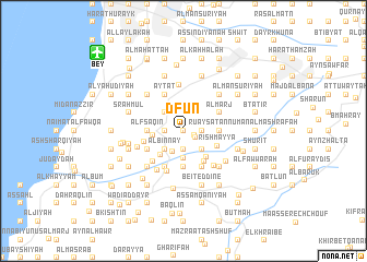 map of Dfūn