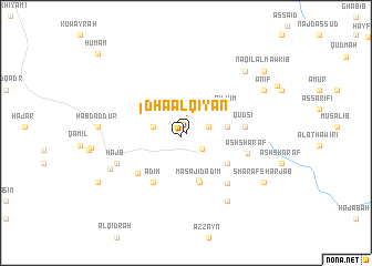 map of Dhā al Qiyān