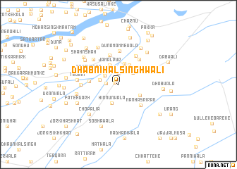 map of Dhāb Nihāl Singhwāli