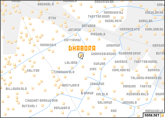 map of Dhabora