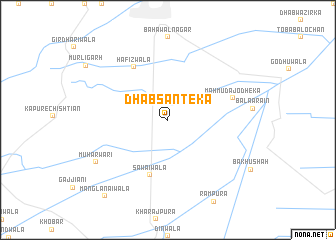 map of Dhāb Santeka